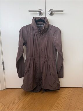 Athleta Women’s Lightweight Drip Drip Brown Zip-Front Anorak Jacket Size XS